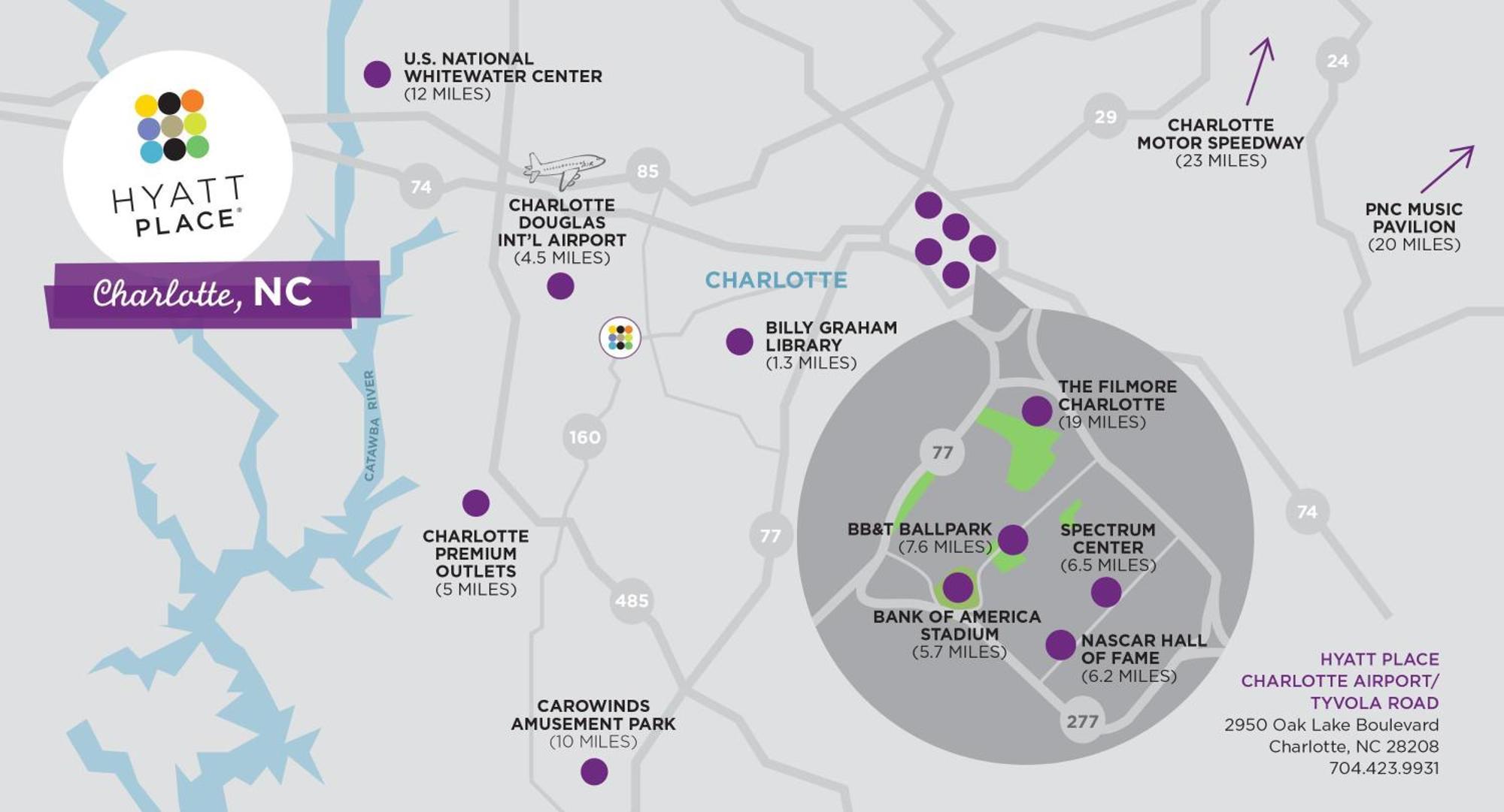 Hyatt Place Charlotte Airport Billy Graham Parkway Extérieur photo